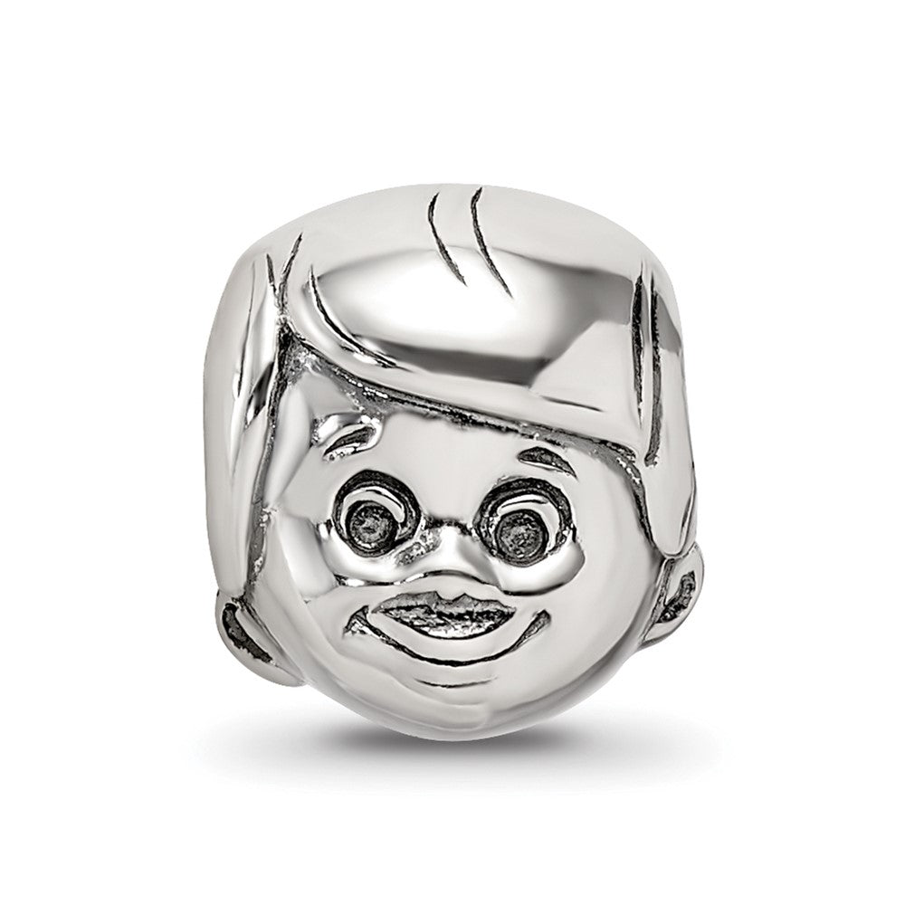 Sterling Silver Reflections Little Boy's Head Bead