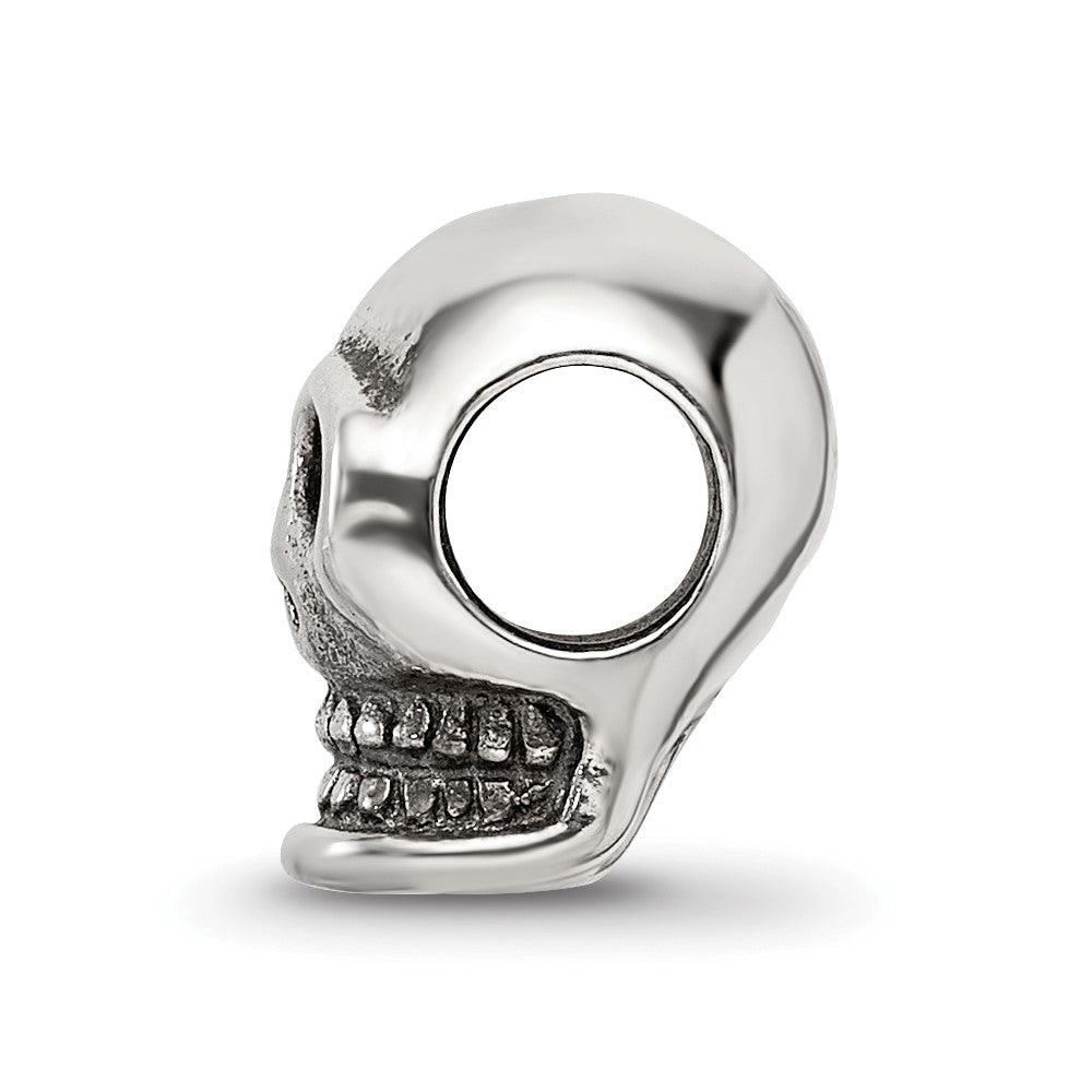 Sterling Silver Reflections Skull Bead