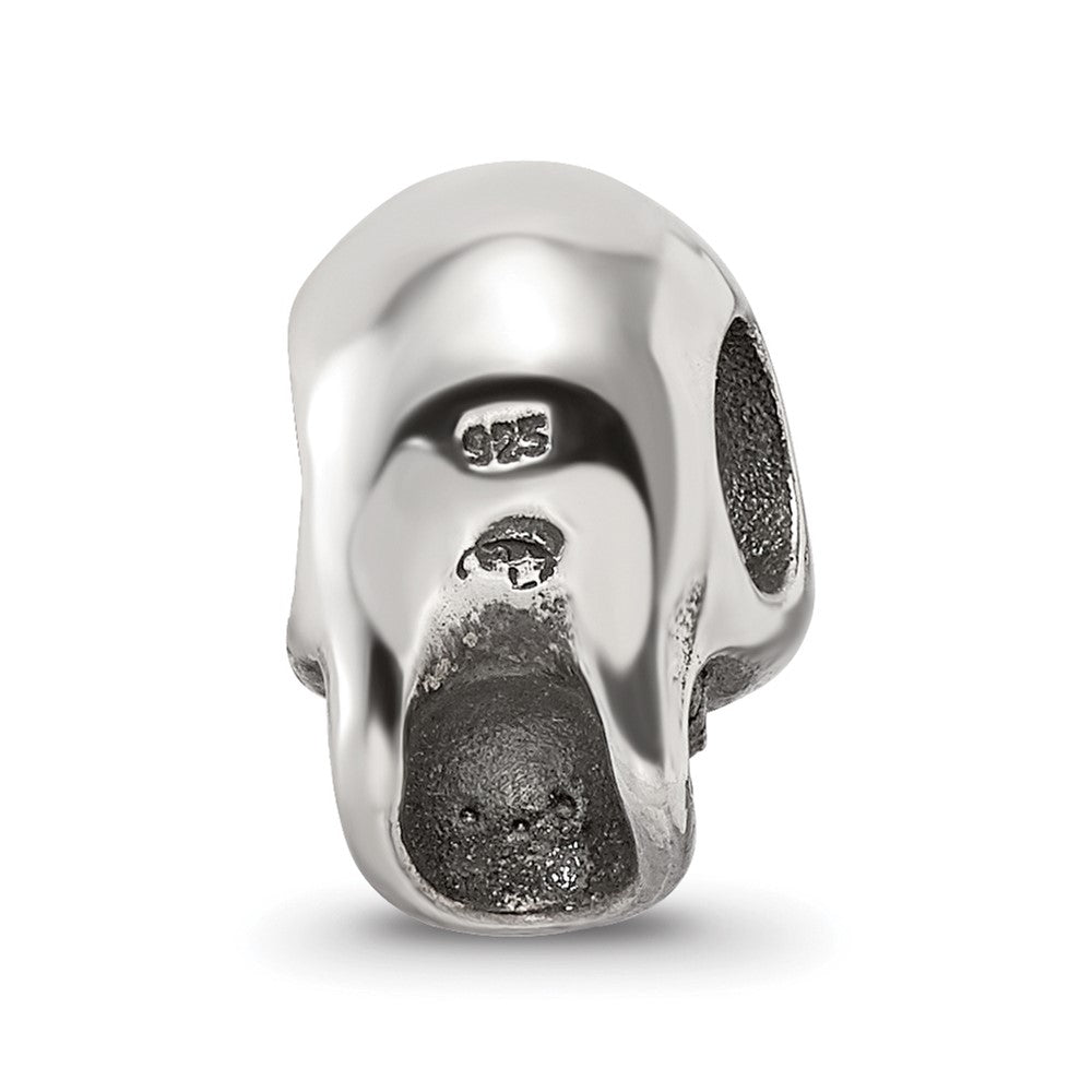 Sterling Silver Reflections Skull Bead