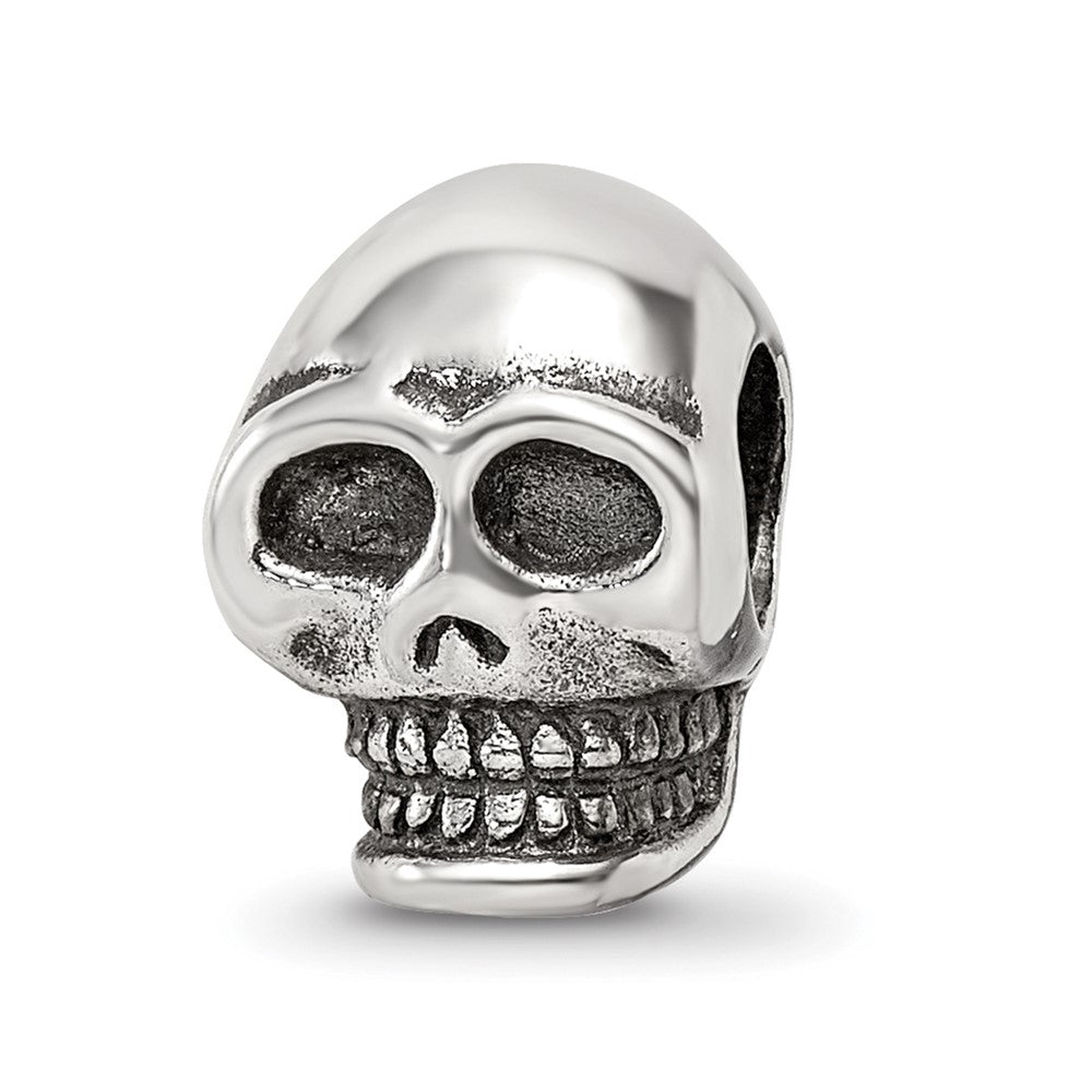 Sterling Silver Reflections Skull Bead