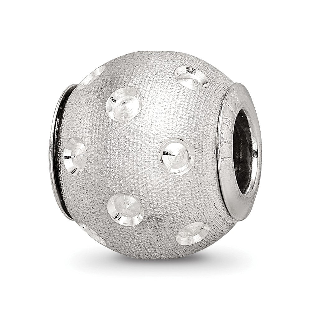 Sterling Silver Reflections Diamond-cut Bead