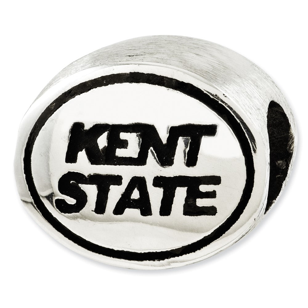 Sterling Silver Antiqued Kent State University Collegiate Bead