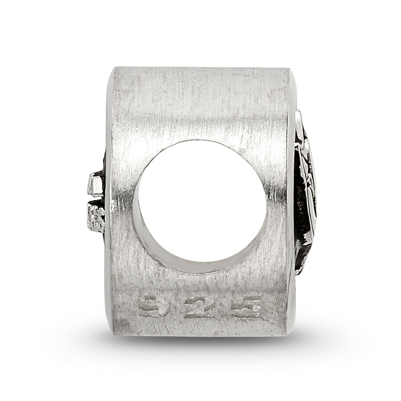 Sterling Silver Enameled LogoArt Arizona Cardinals NFL Bead Size: 10MM X 11MM