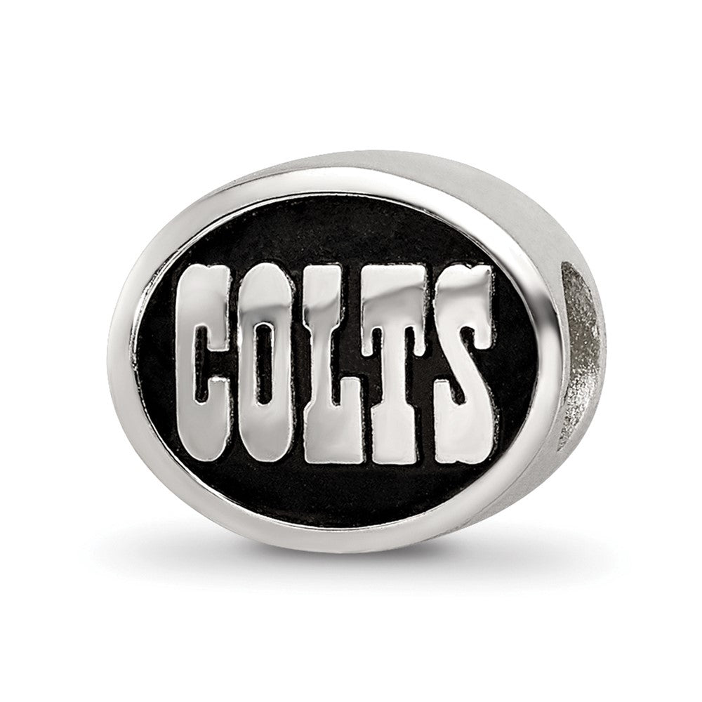 Sterling Silver LogoArt Enameled Indianapolis Colts NFL Bead