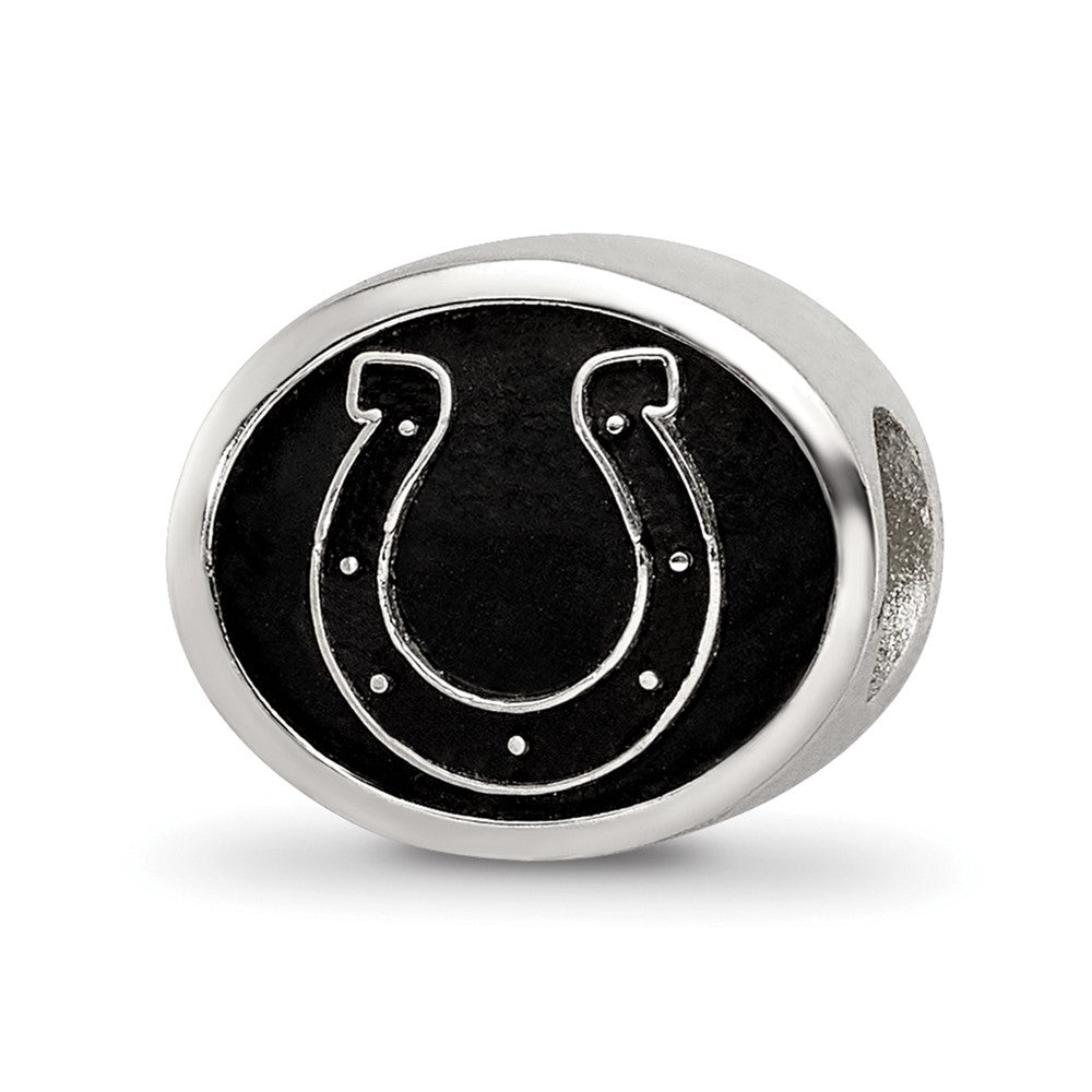 Sterling Silver LogoArt Enameled Indianapolis Colts NFL Bead