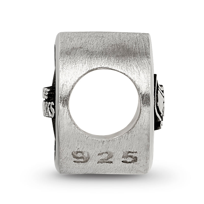 Sterling Silver LogoArt Enameled Seattle Seahawks NFL Bead Size: 10MM X 11MM