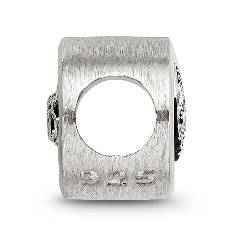 Sterling Silver LogoArt Enameled Tennessee Titans NFL Bead Size: 10MM X 11MM