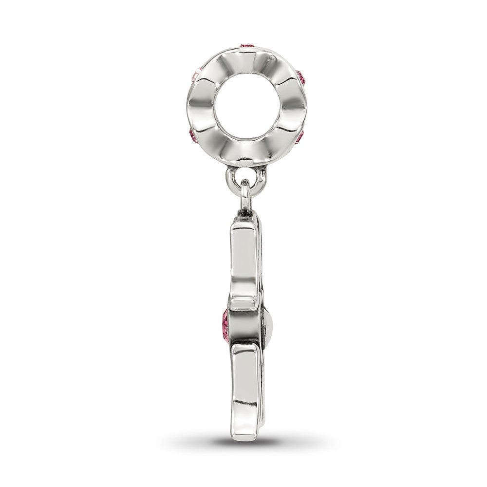 Sterling Silver Reflections Crystals MOM Dangle Bead