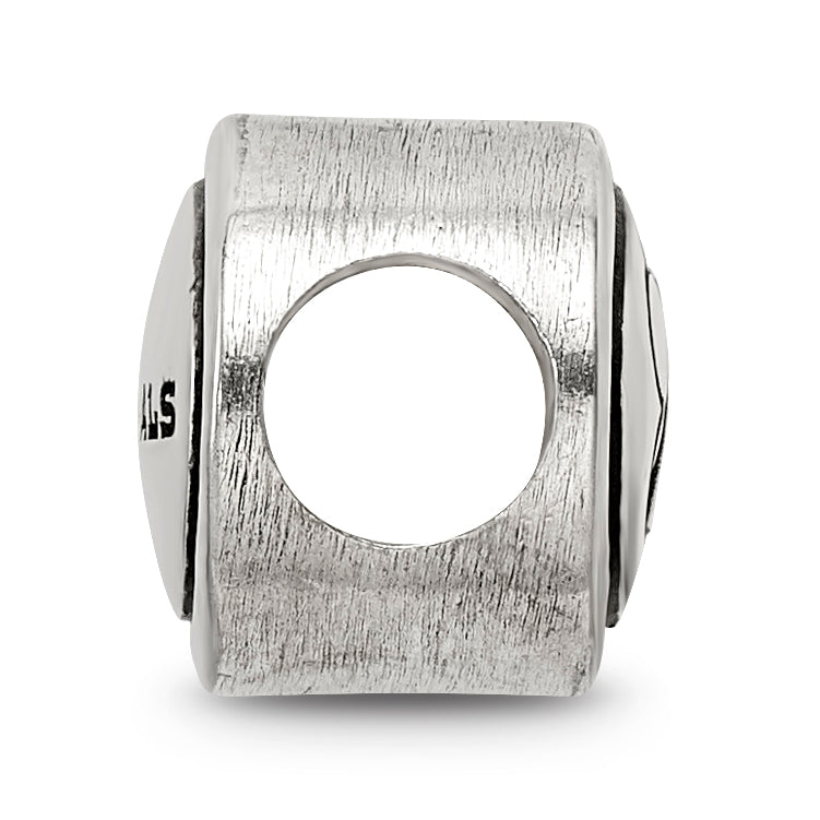 Sterling Silver Antiqued Cincinnati Bengals NFL Bead Size: 10MM X 11MM