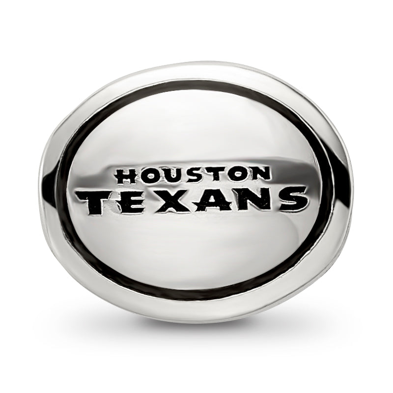Sterling Silver Antiqued Houston Texans NFL Bead Size: 10MM X 11MM