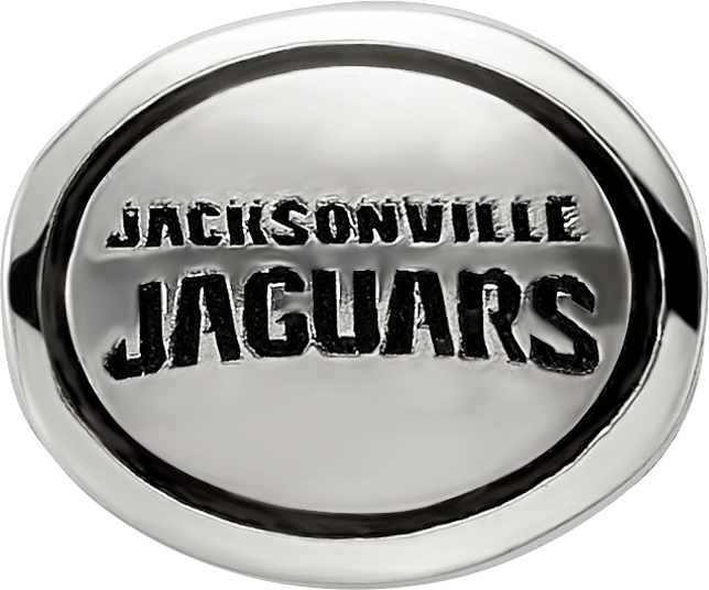 Sterling Silver Antiqued Jacksonville Jaguars NFL Bead Size: 10MM X 11MM