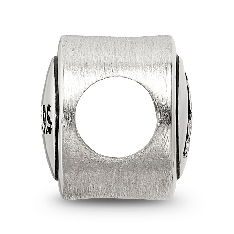 Sterling Silver Antiqued Oakland Raiders NFL Bead Size: 10MM X 11MM