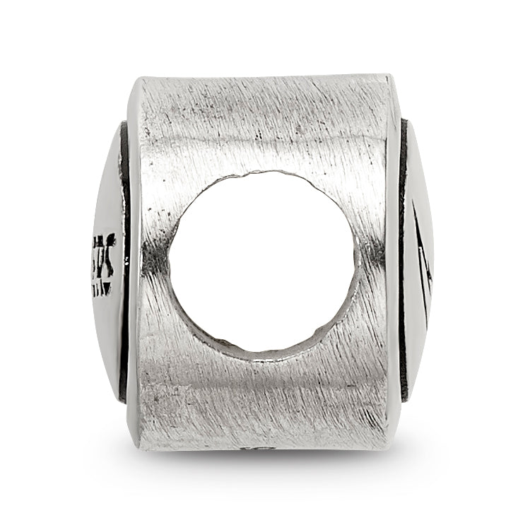 Sterling Silver Antiqued Los Angeles Chargers NFL Bead Size: 10MM X 11MM