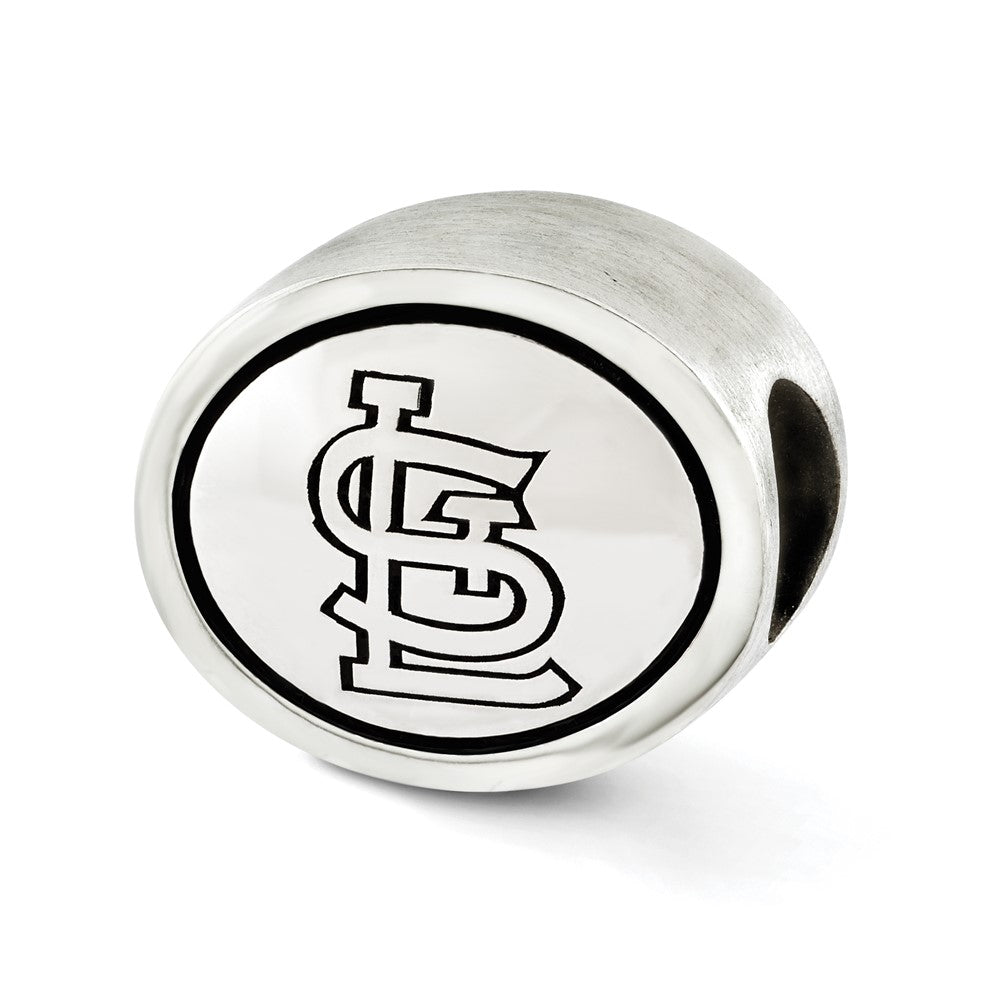 Sterling Silver MLB Siskiyou Buckle Antiqued St. Louis Cardinals Bead
