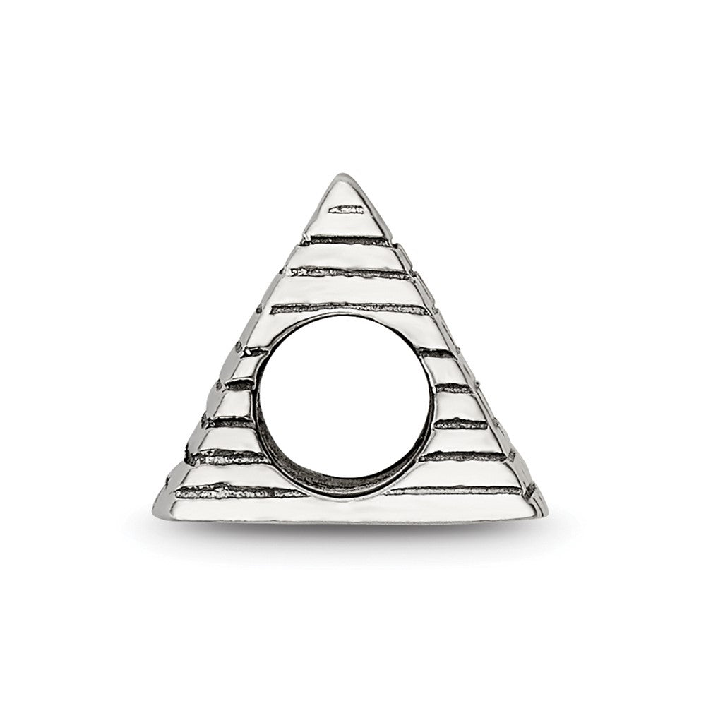 Sterling Silver Reflections Pyramid Bead