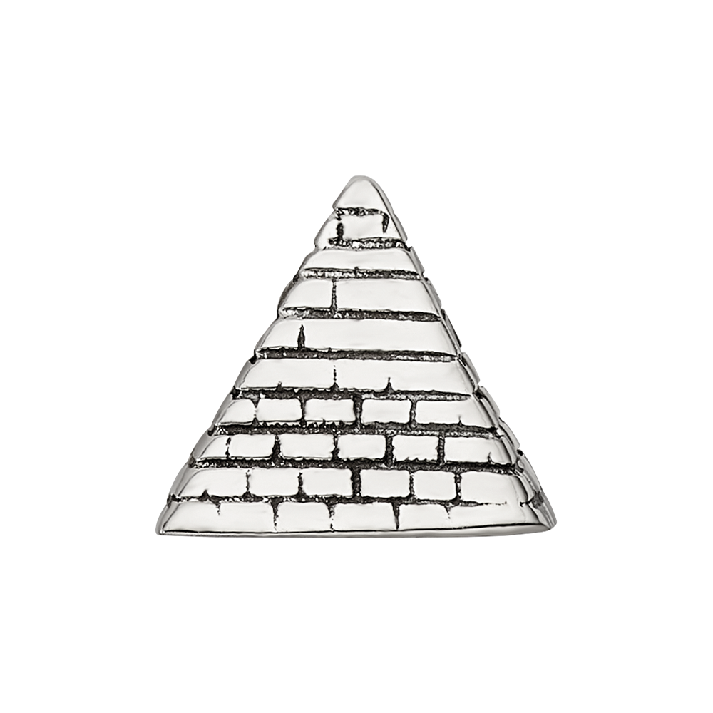 Sterling Silver Reflections Pyramid Bead