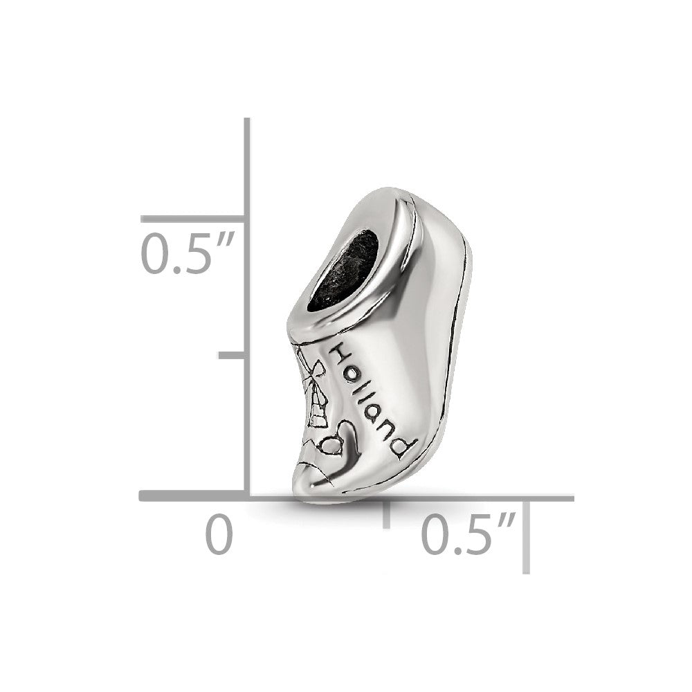 Sterling Silver Reflections Holland Shoe Bead