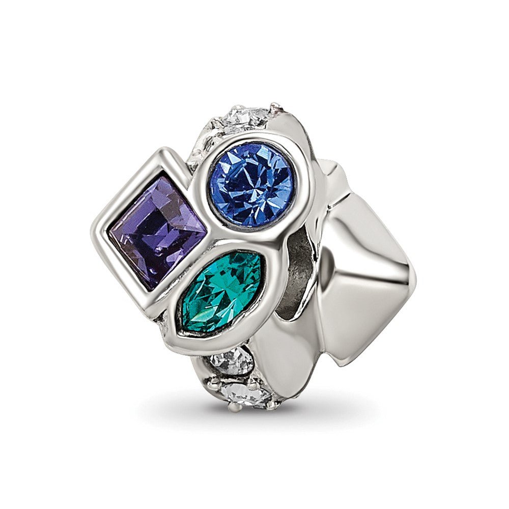 Sterling Silver Reflections Crystals Bead