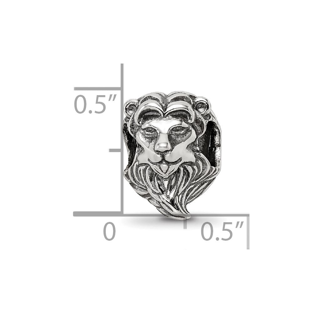 Sterling Silver Reflections Lion Bead
