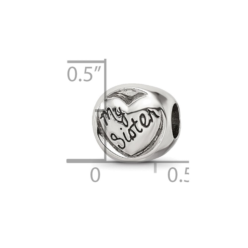 Sterling Silver Reflections My Sister My Friend Trilogy Bead