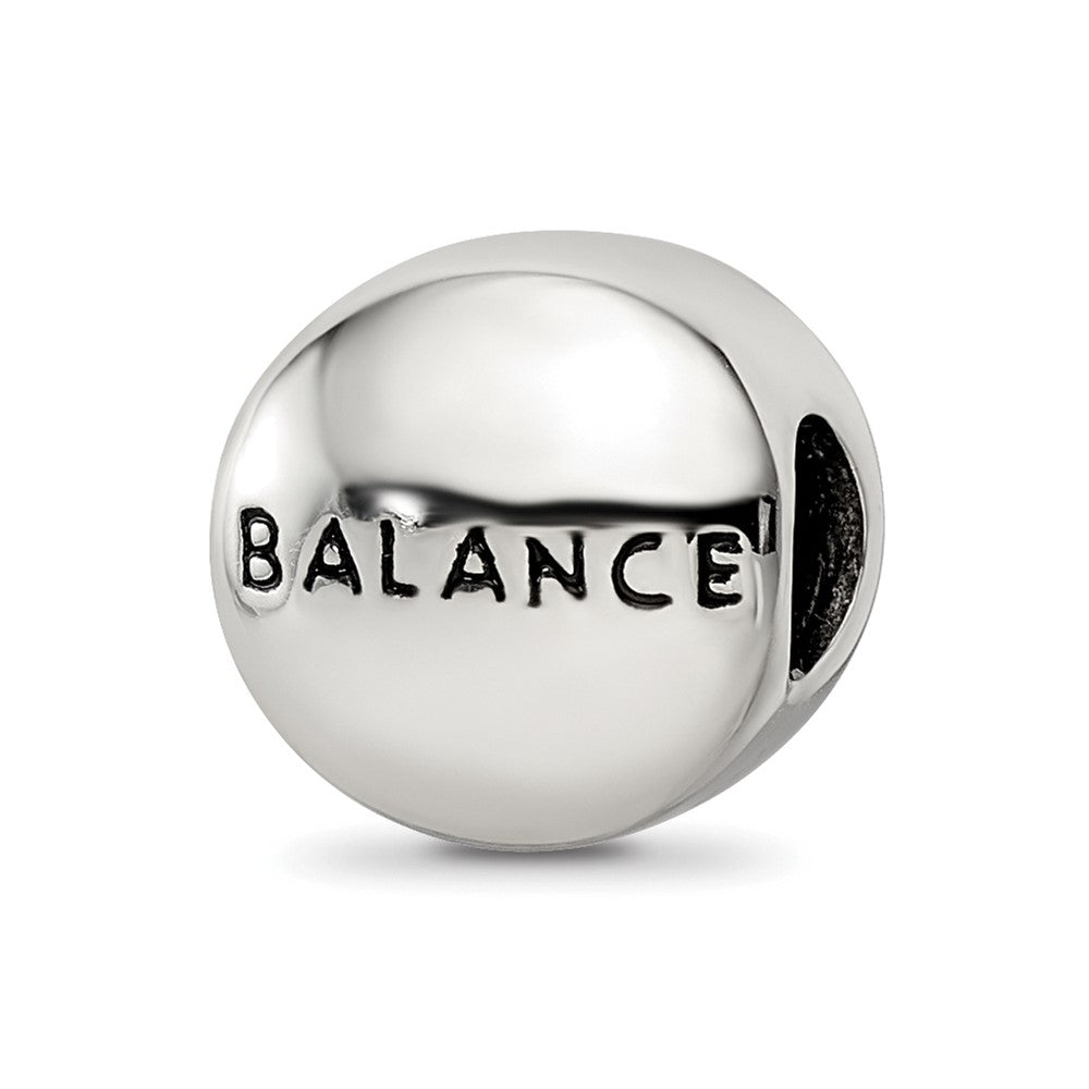 Sterling Silver Reflections Nov Yellow Crystal Balance Heart Bead