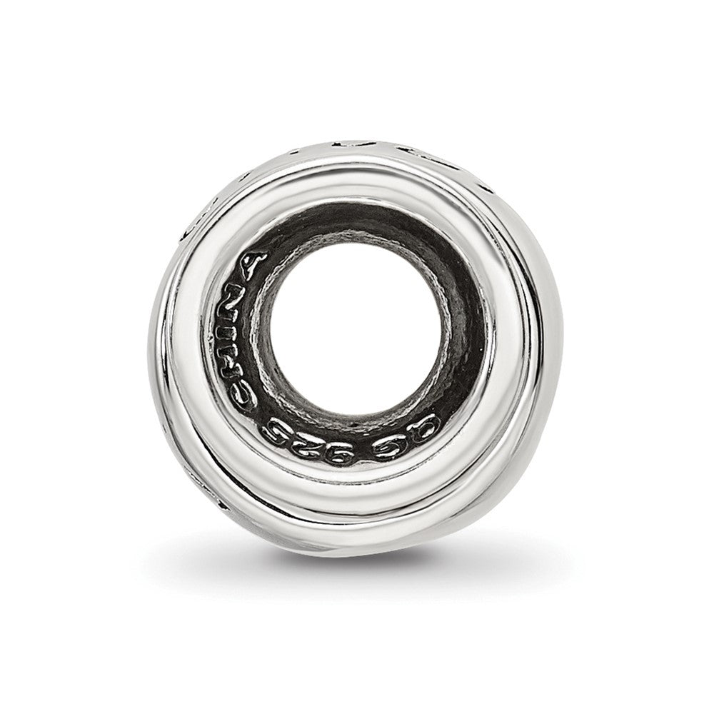 Sterling Silver Reflections Crystals Spinner Daughter Bead