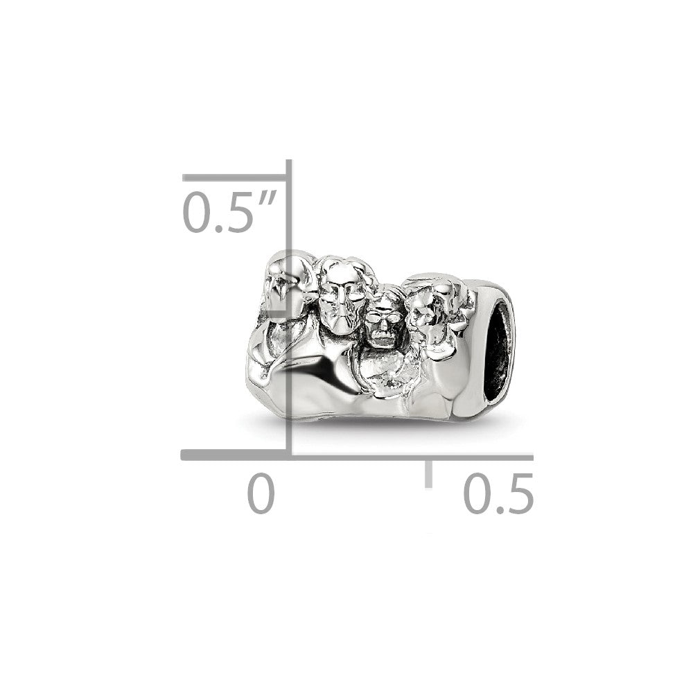 Sterling Silver Reflections Mount Rushmore Bead