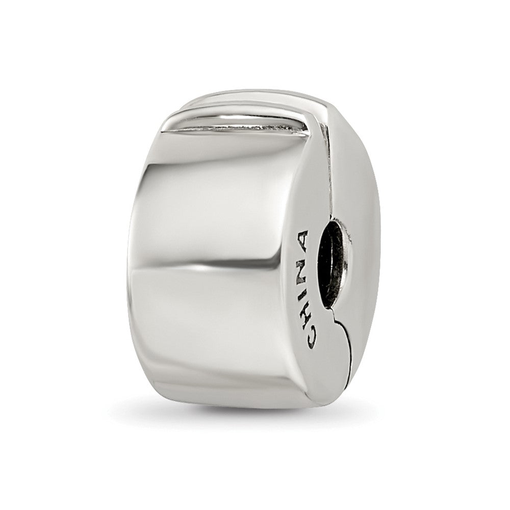 Sterling Silver Reflections Crystal Channel Blues Clip Bead