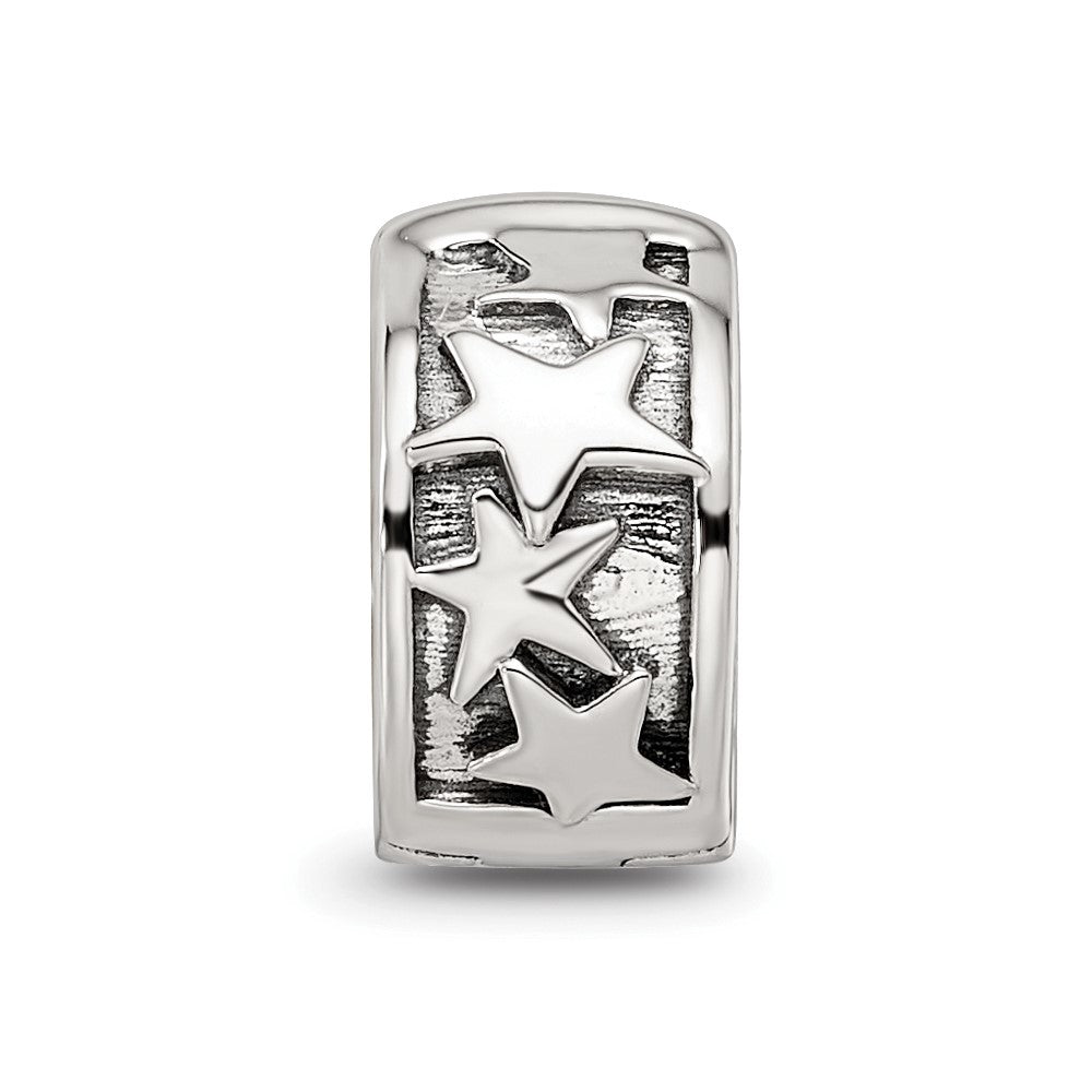 Sterling Silver Reflections Shooting Stars Clip Bead
