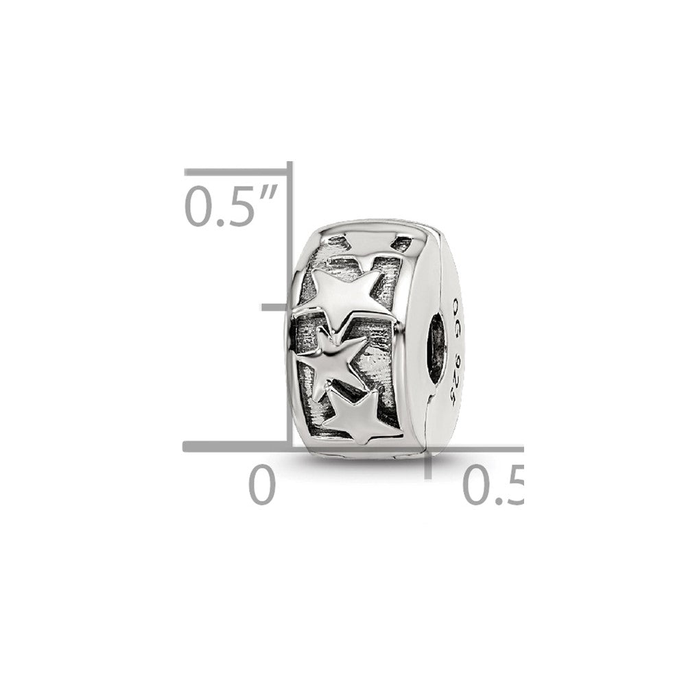 Sterling Silver Reflections Shooting Stars Clip Bead