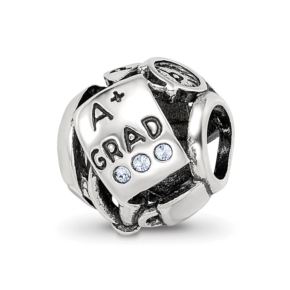 Sterling Silver Reflections Crystals Graduation Bead