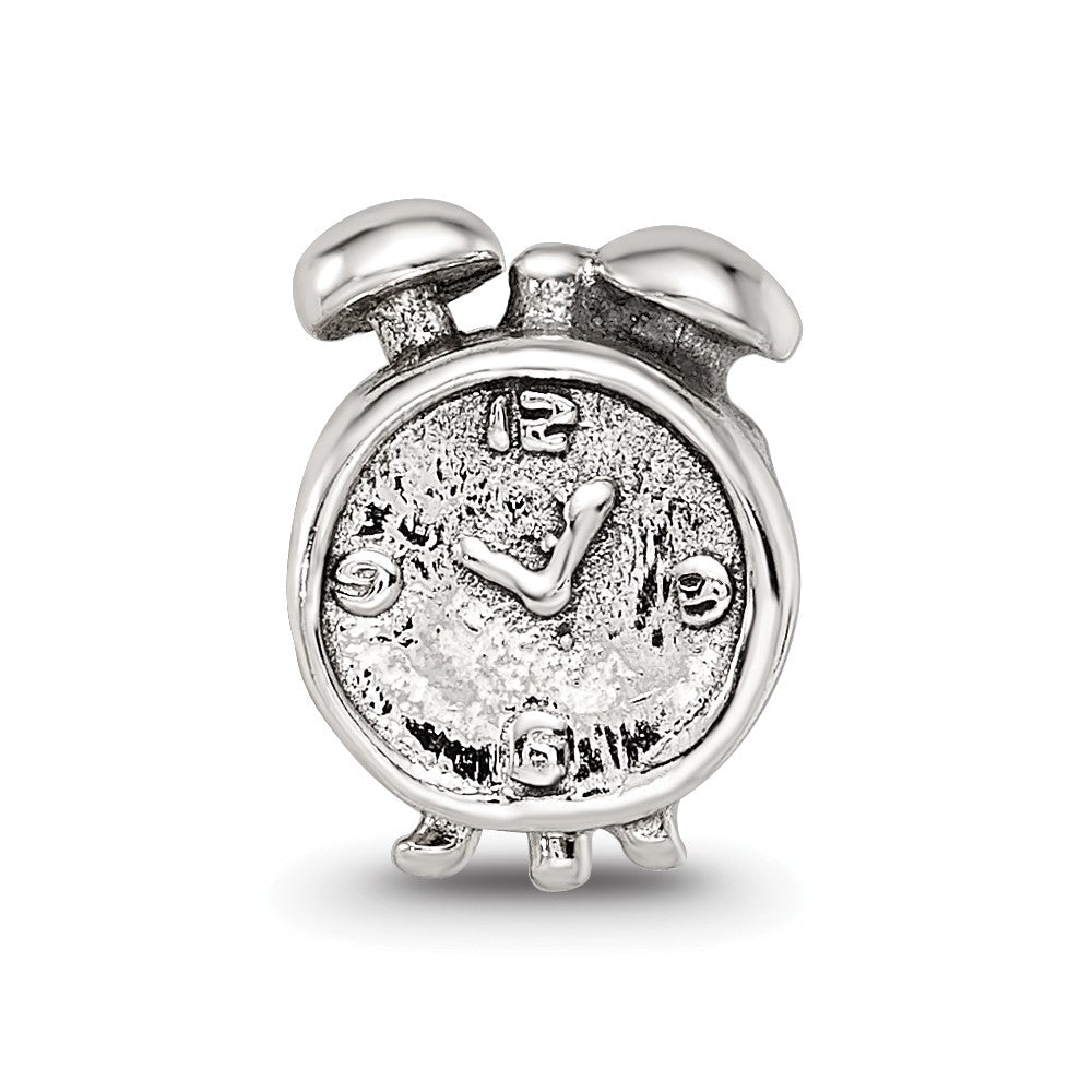 Sterling Silver Reflections Alarm Clock Bead