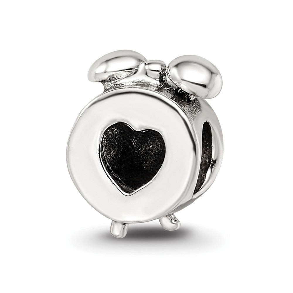 Sterling Silver Reflections Alarm Clock Bead