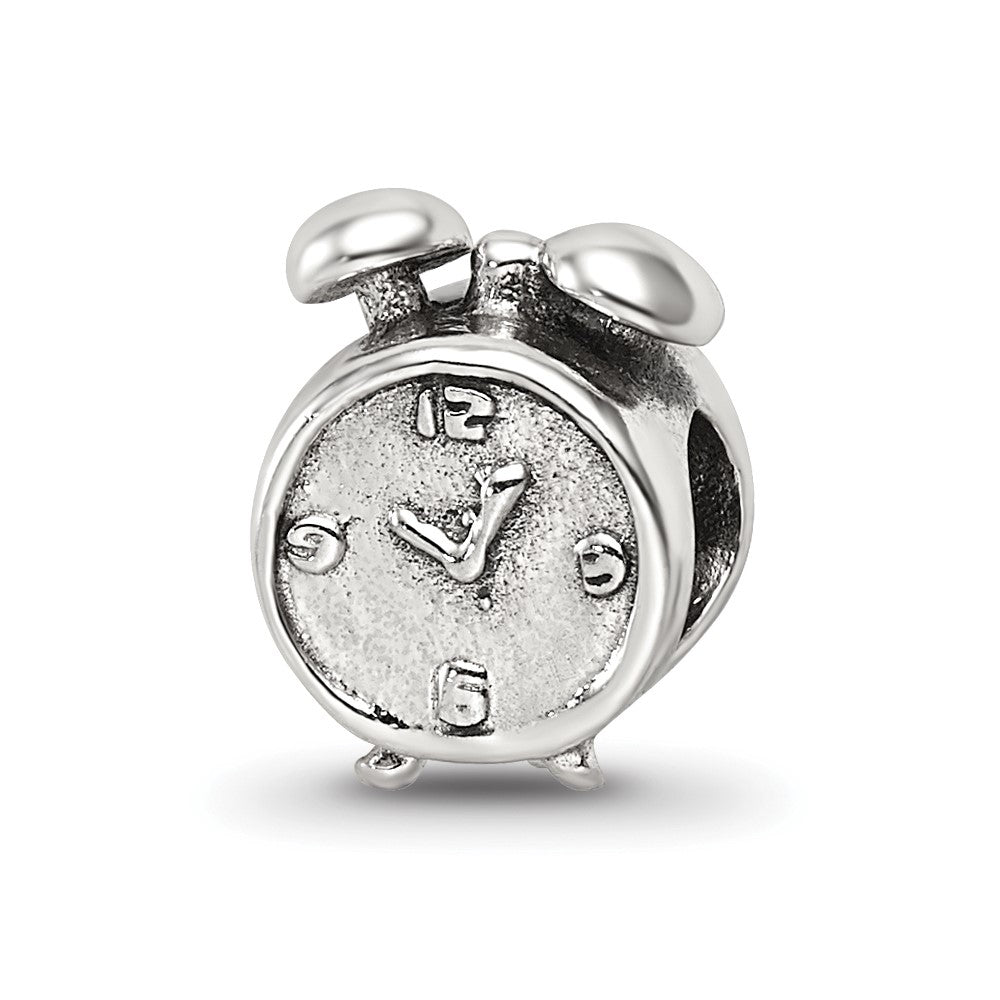 Sterling Silver Reflections Alarm Clock Bead