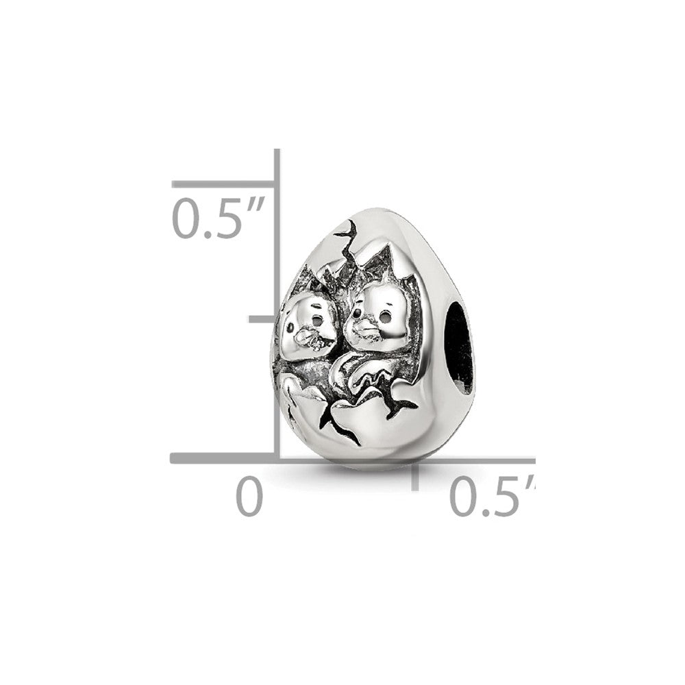 Sterling Silver Reflections Easter Chicks Bead
