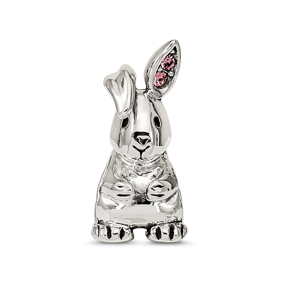 Sterling Silver Reflections Crystals Bunny Bead