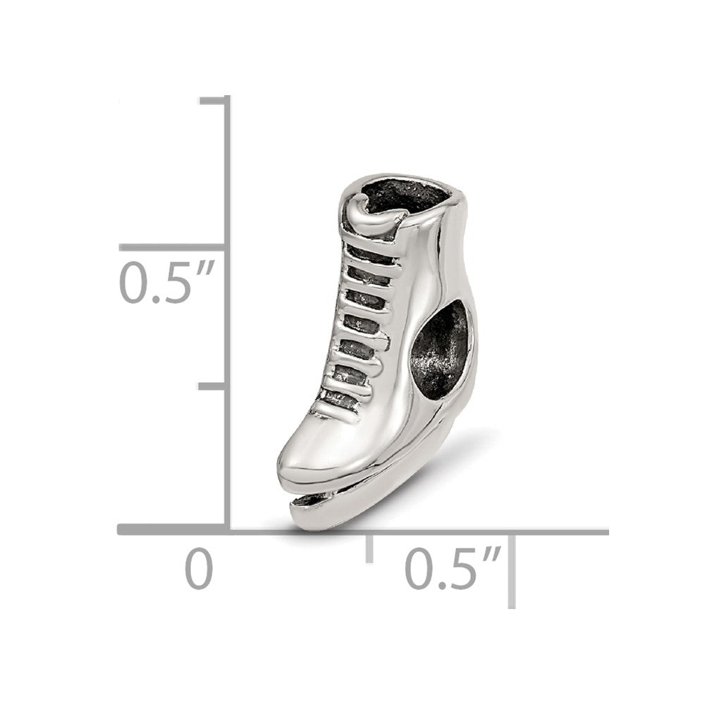 Sterling Silver Reflections Ice Skate Bead