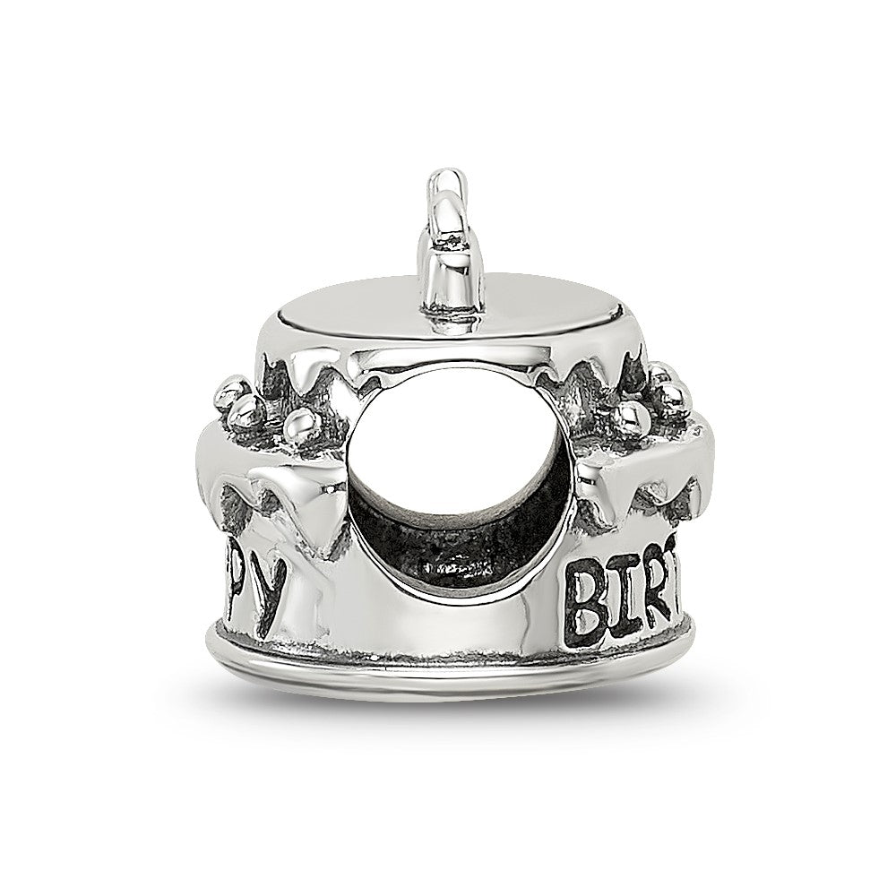 Sterling Silver Reflections Birthday Cake Bead