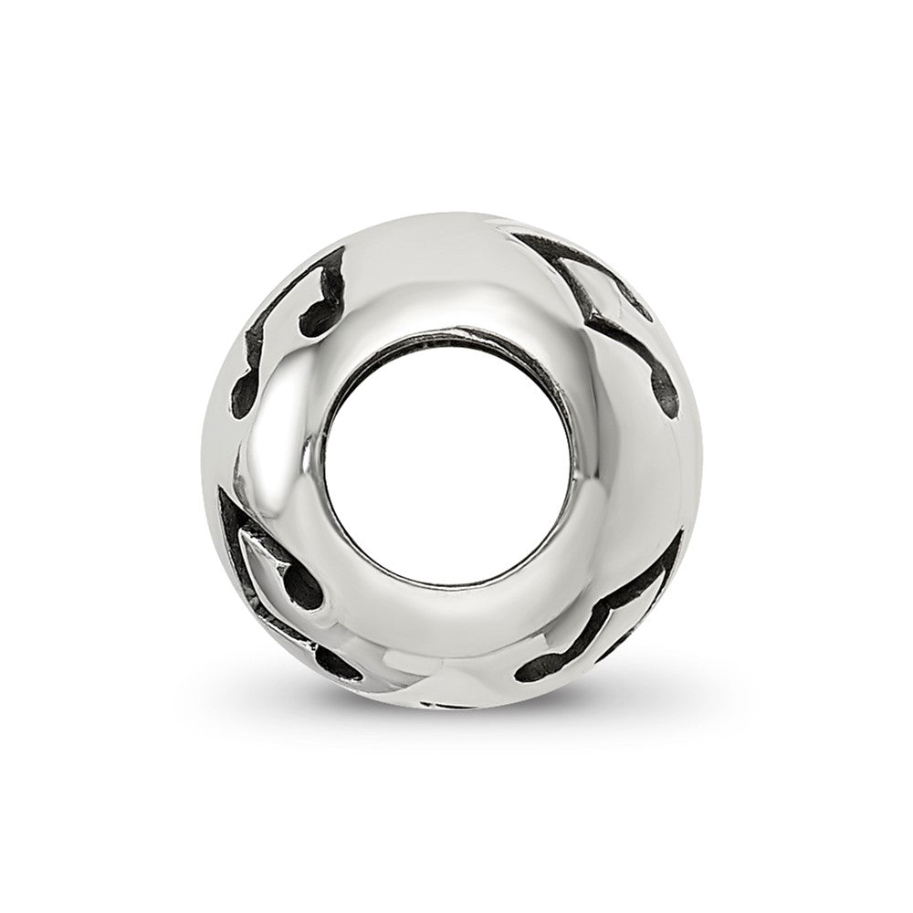 Sterling Silver Reflections Cutout Music Note Bead