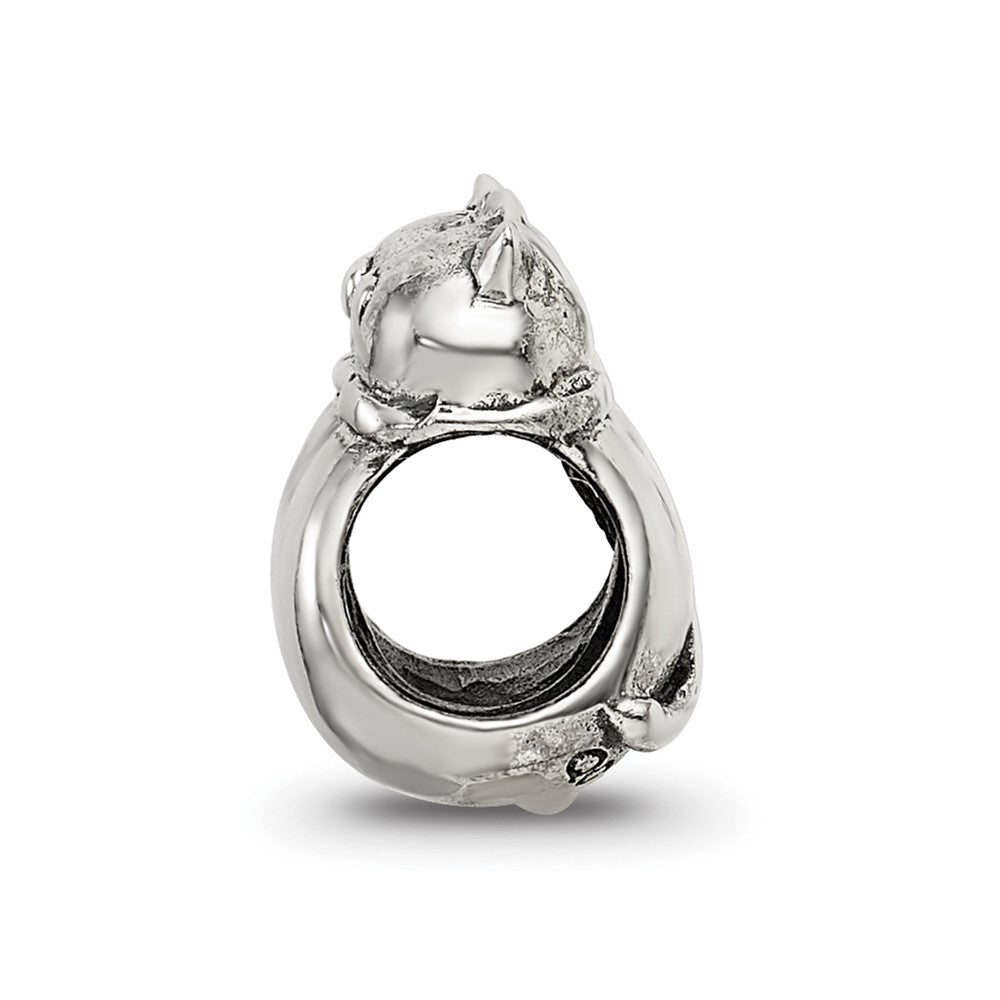 Sterling Silver Reflections Twin Cats Bead