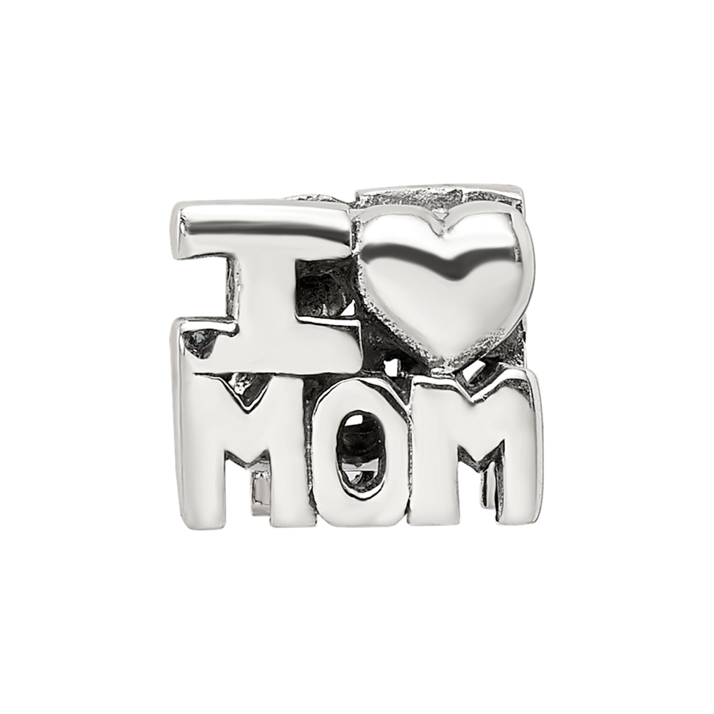 Sterling Silver Reflections I HEART MOM Bead