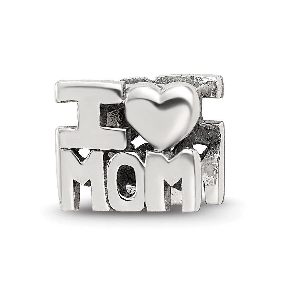 Sterling Silver Reflections I HEART MOM Bead