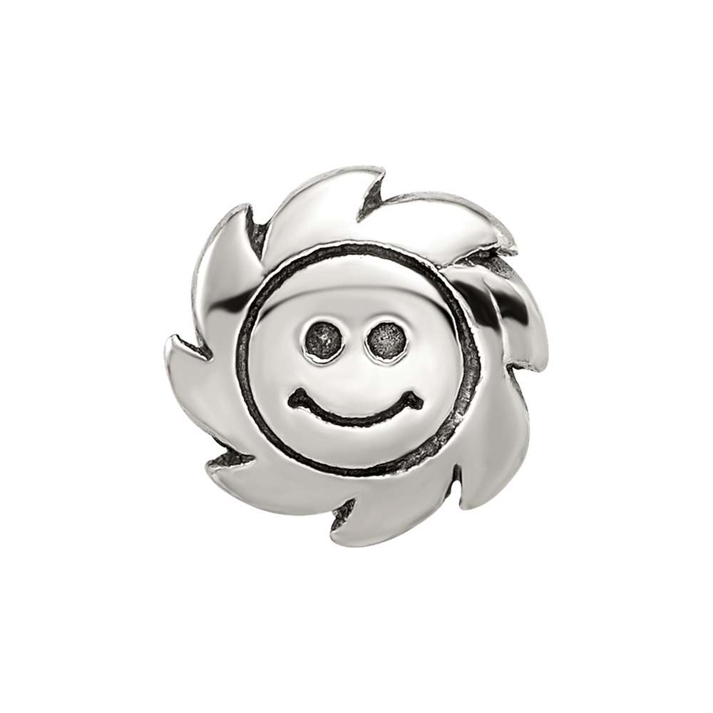 Sterling Silver Reflections Smiling Sun Bead