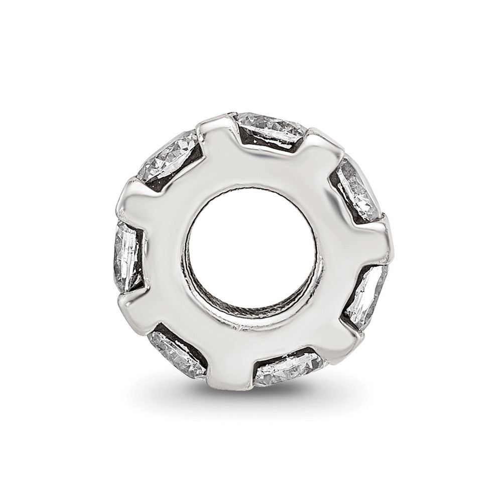 Sterling Silver Reflections CZ Bead