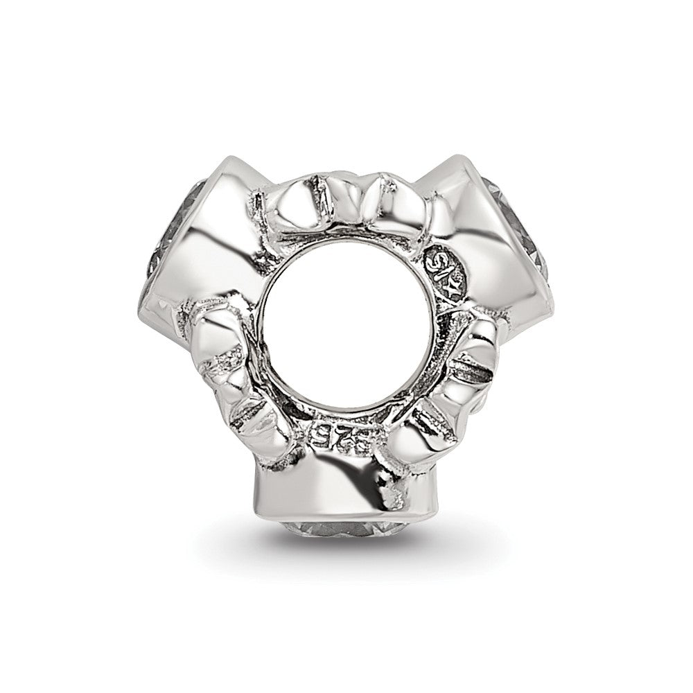 Sterling Silver Reflections CZ Bead