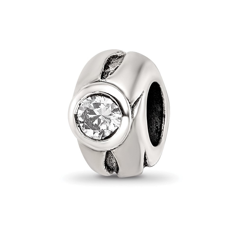 Sterling Silver Reflections CZ Bead
