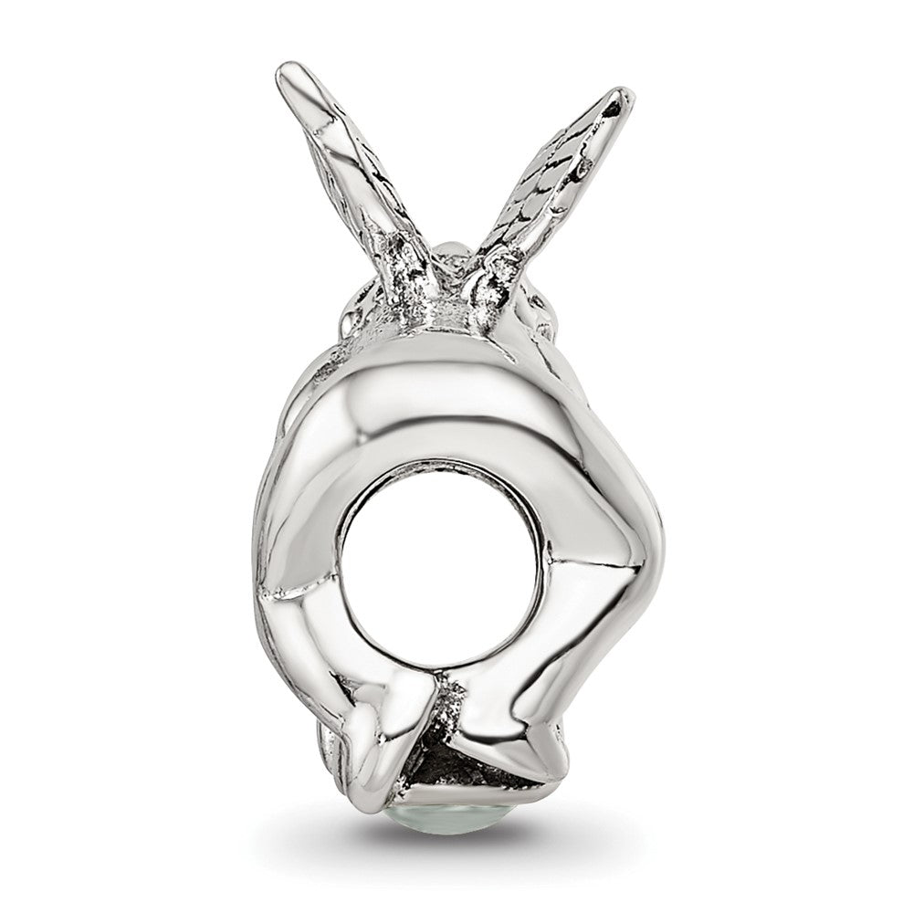 Sterling Silver Reflections June CZ Antiqued Bead