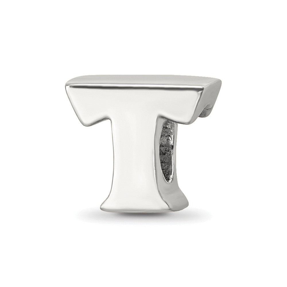 Sterling Silver Reflections Letter T Bead