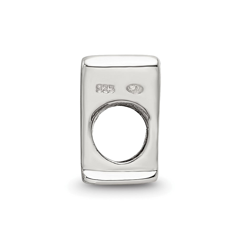 Sterling Silver Reflections Letter V Bead