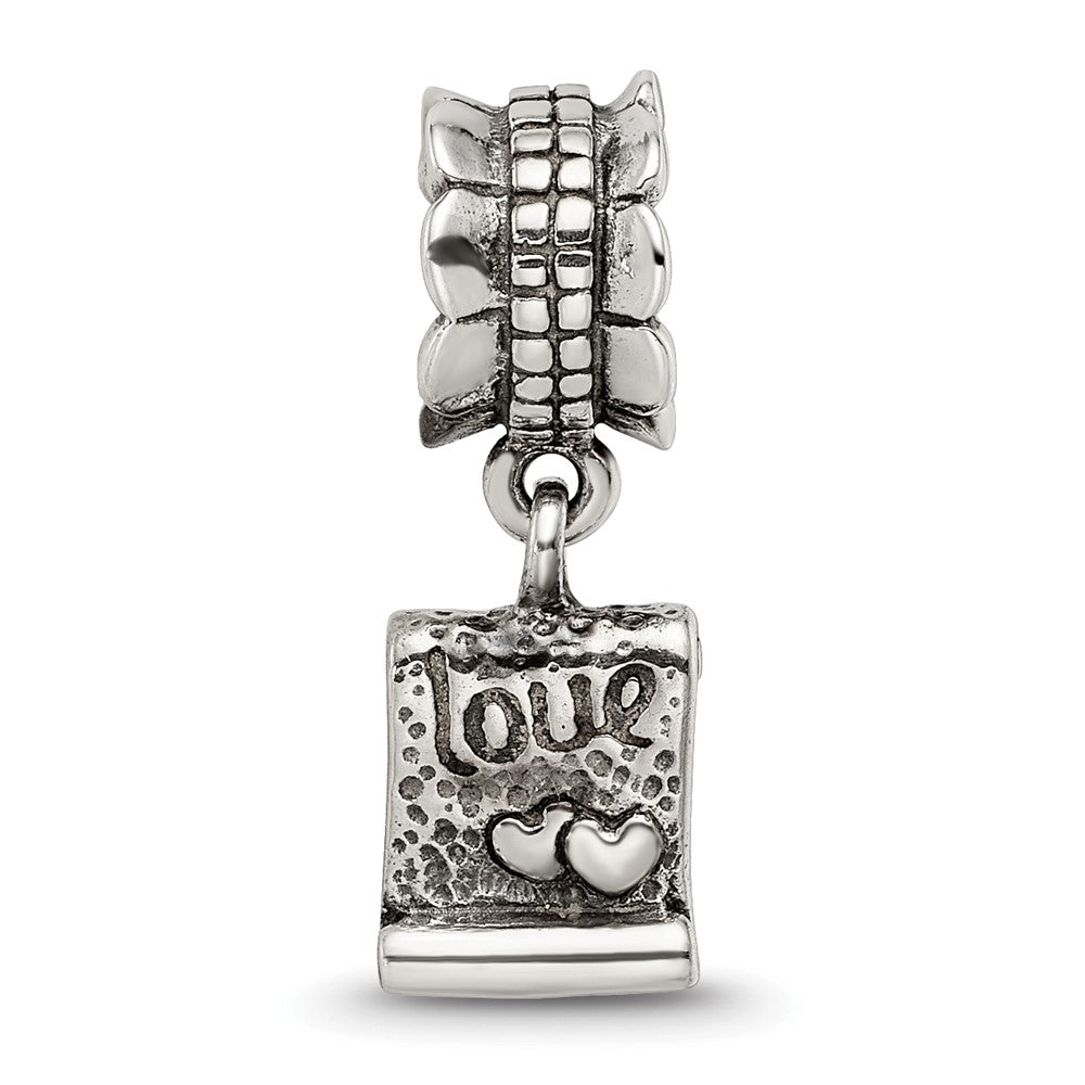 Sterling Silver Reflections Love Note Dangle Bead